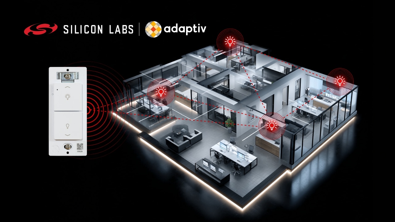 Adaptiv Simplifies Smart Lighting Commissioning with Silicon Labs