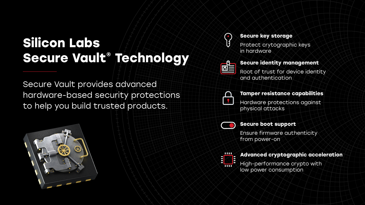 Silicon Labs Secure Vault Technology diagram
