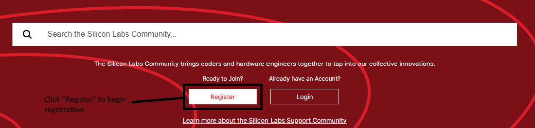 Register in the Community