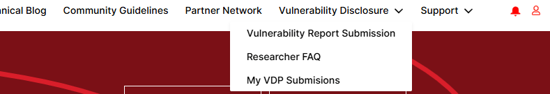 Vulnerability Disclosure Drop Down