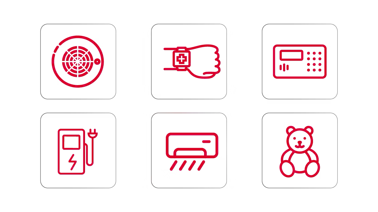 Proven Demand 8-bit of MCUs Icons